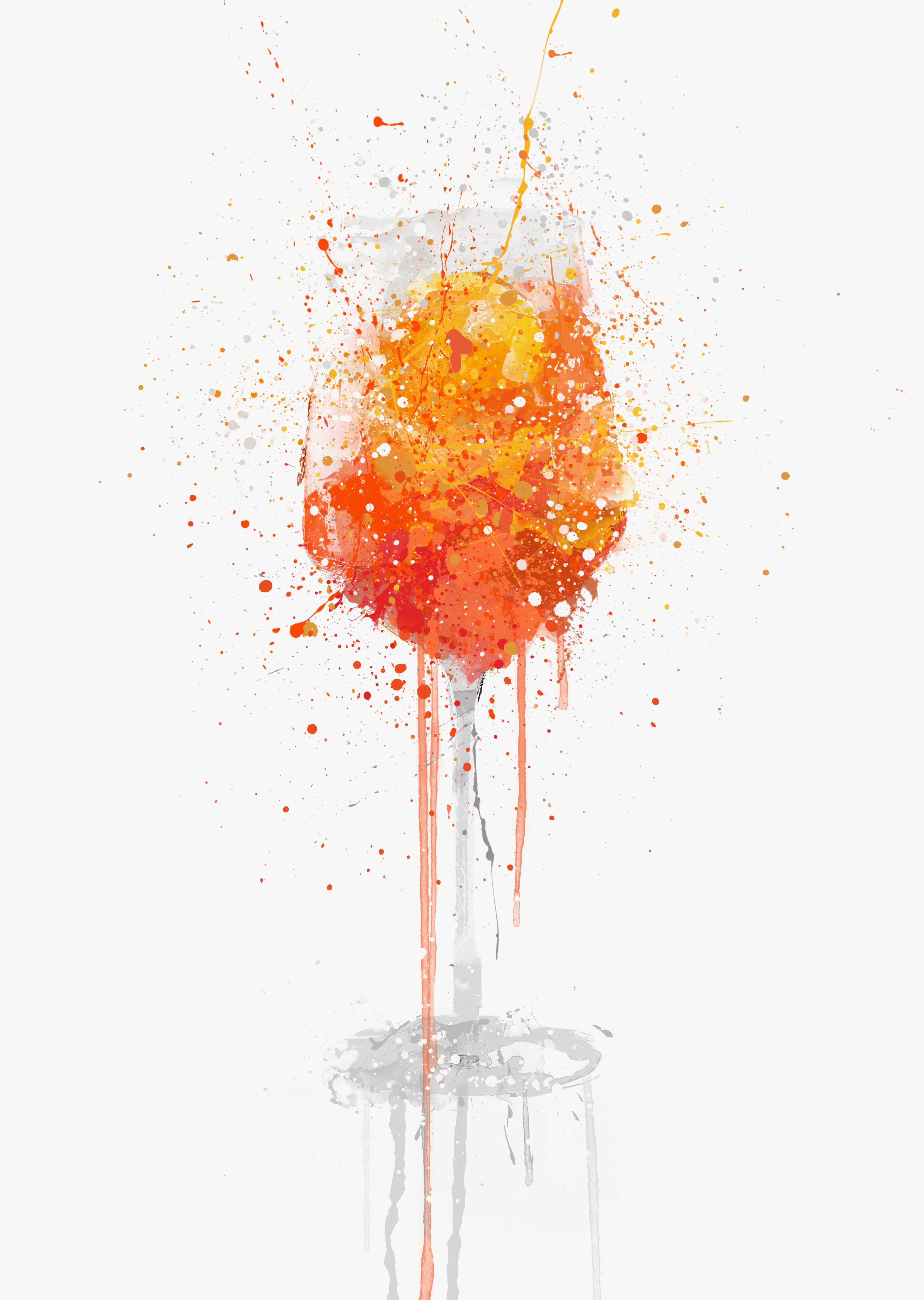 Wall Art Print, Aperol Spritz Cocktail